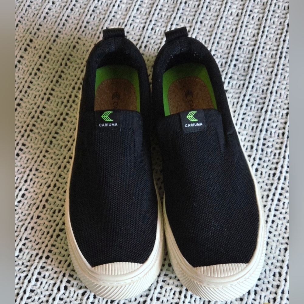 Cariuma IBI Slip-On Black knit Sneakers Women's Size 9.5 - Picture 8 of 8